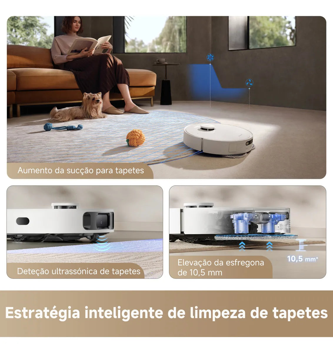Dreame D20 Ultra bateria 5200mAh autonomia 370min
