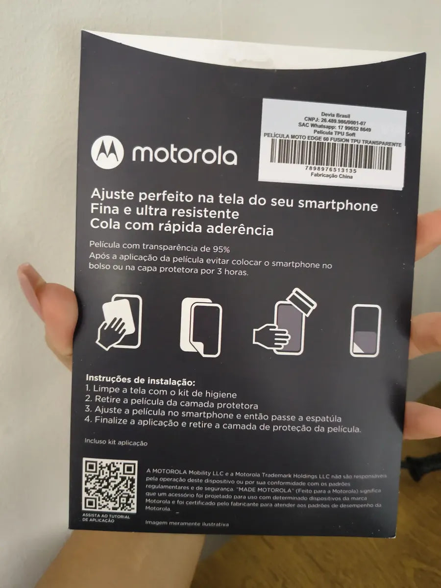 Película Transparente Motorola Edge 60 Fusion Tpu Soft Devia