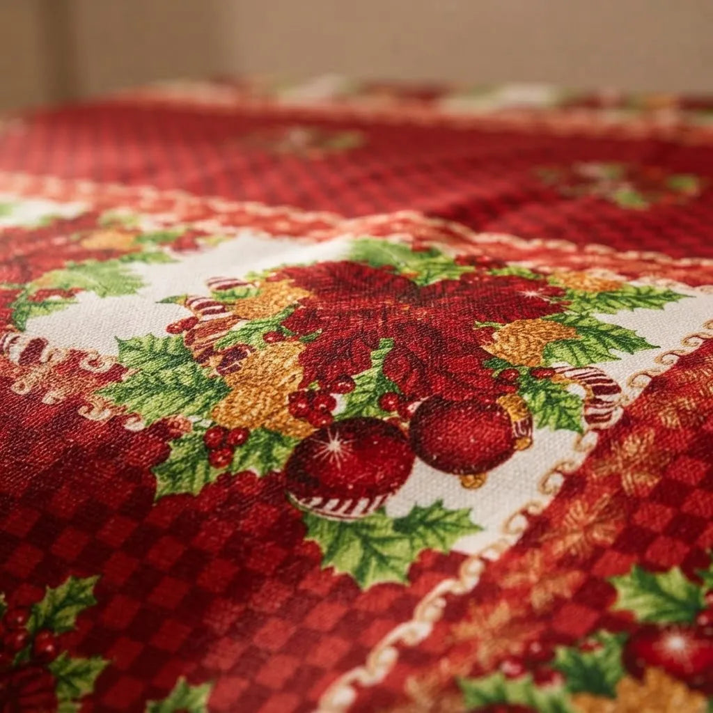 Toalha De Mesa 6 Lugares Decoração Natalina