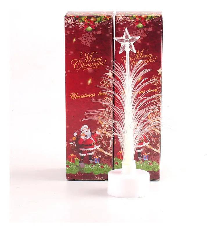 Mini Árvore de Natal com LED que Muda de Cor