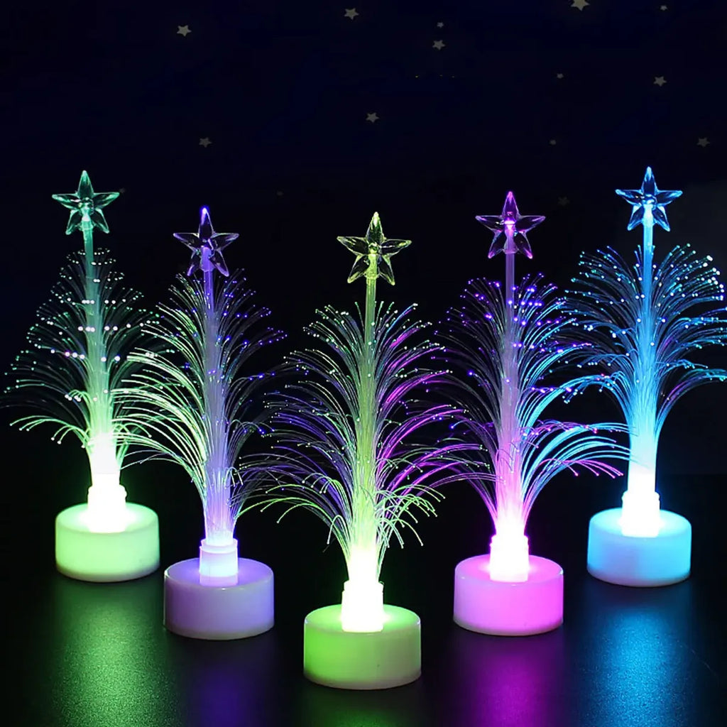 Mini Árvore de Natal com LED que Muda de Cor