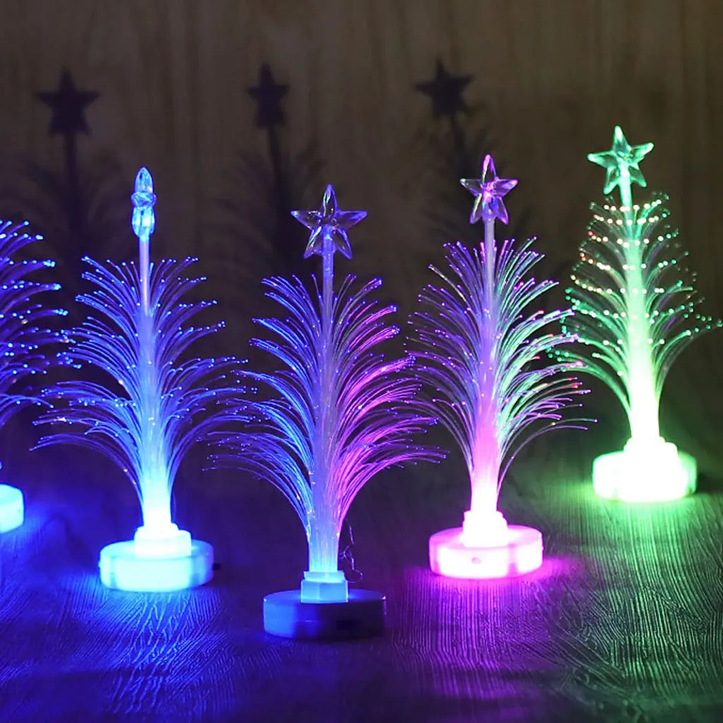 Mini Árvore de Natal com LED que Muda de Cor