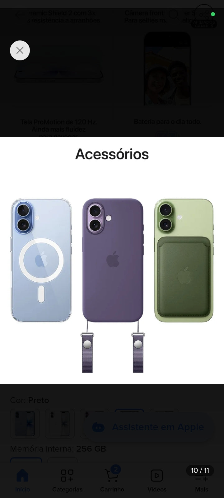 iPhone 17 256 GB 8 GB Preto - Distribuidor Autorizado